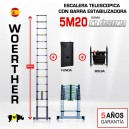 Escalera telescópica Woerther gama clásica 5m 20 - Pack 4