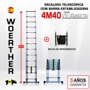  Escalera telescópica Woerther gama clásica 4m 40 - Pack 2