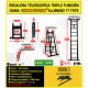 ESCALERA DE TIJERA TELESCOPICA GAMA GRAFITEK Woerther 3m80 Triple función CON 2 ESTABILIZADORAS - PACK 1