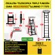 ESCALERA DE TIJERA TELESCOPICA GAMA GRAFITEK Woerther 3m80 Triple función CON 2 ESTABILIZADORAS - PACK 2