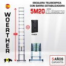 Escalera telescópica Woerther gama clásica 5m 20 - Pack 1