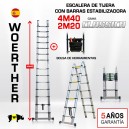 Escalera telescópica 4,40m con funda