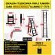 SCALERA DE TIJERA TELESCÓPICA WOERTHER 5M60 GRAFITEK - PACK 2
