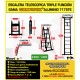 ESCALERA DE TIJERA TELESCOPICA GAMA GRAFITEK Woerther 3m80 Triple función CON 2 ESTABILIZADORAS