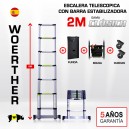  Escalera telescópica Woerther gama clásica 2m - Pack 5