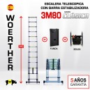 Escalera telescópica Woerther gama clásica 3m 20 - Pack 4