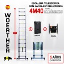 Escalera telescópica Woerther gama clásica 4m 40 - Pack 4