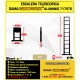 Escalera telescópica Woerther gama GRAFITEK 2m - Pack 2