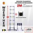 Escalera telescópica Woerther gama clásica 2m - Pack 2