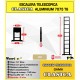 Escalera telescópica Woerther gama clásica 2m - Pack 2