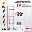  Escalera telescópica Woerther gama clásica 2m - Pack 3