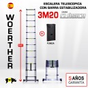 Escalera telescópica Woerther gama clásica 2m - Pack 1