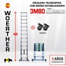 Escalera telescópica Woerther gama clásica 3m 20 - Pack 3